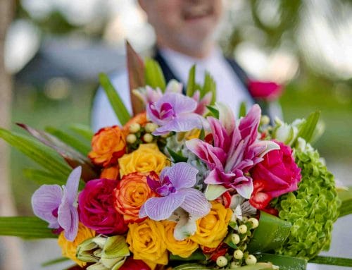 Wild Tropical Style Wedding Bouquet